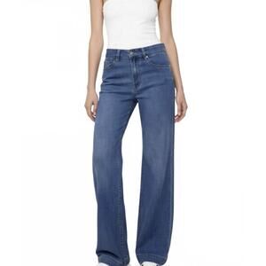 NEW BIANCO jewel wide leg jeans in light blue